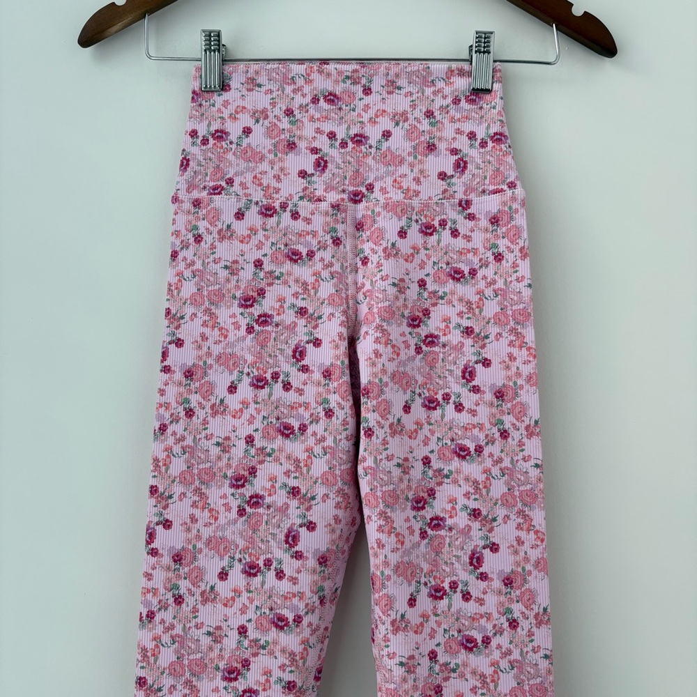 NWOT LoveShackFancy X Beach Riot Ayla Legging Ditsy Peach XS - Picture 6 of 16